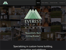 Tablet Screenshot of everestestatehomes.com